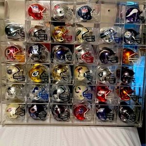 Complete 1999 set of Riddell Chrome Pocket Mini Helmets. New. Never touched